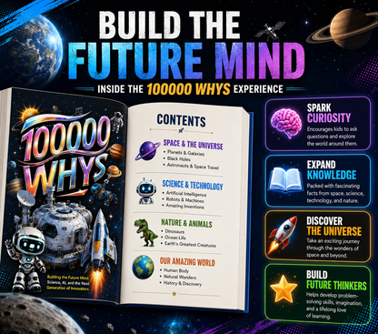 100000 Whys: A Children's Encyclopedia of Science, Space, AI & Discovery
