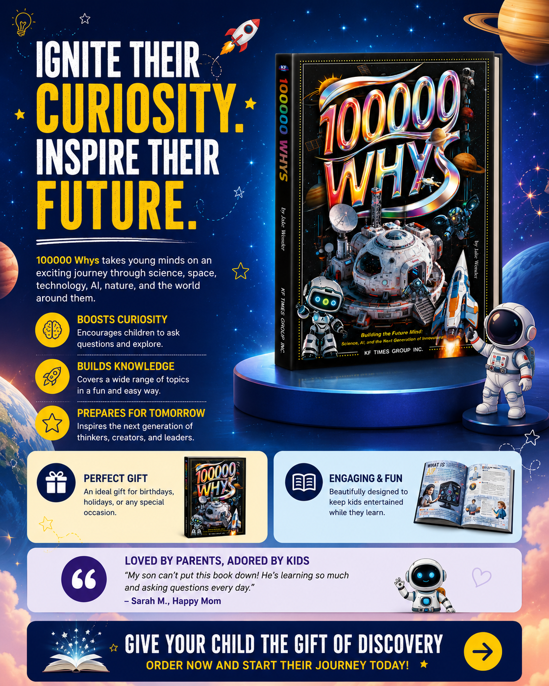 100000 Whys: A Children's Encyclopedia of Science, Space, AI & Discovery
